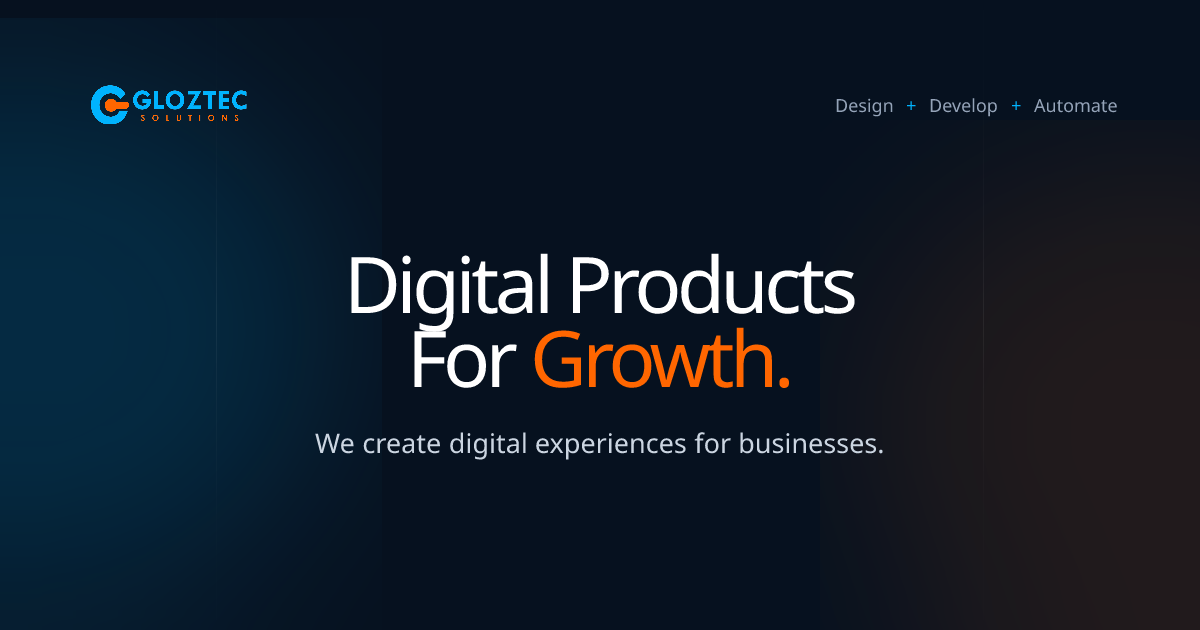 UI/UX Design Internship | Gloztec Solutions